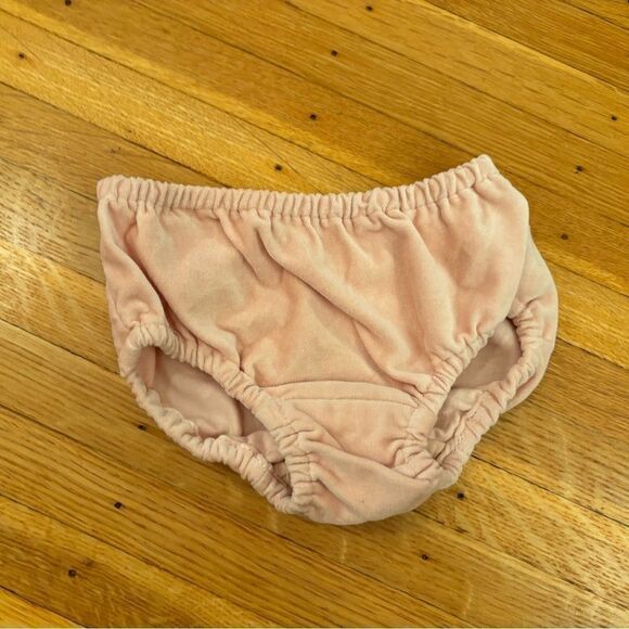 Zara light pink velour velvet dress and diaper cover NWT - Picture 5 of 6